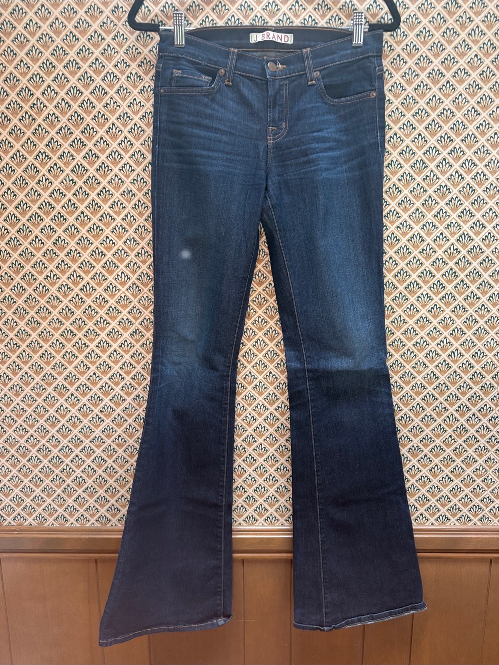 J Brand Dark Blue Flare Jeans